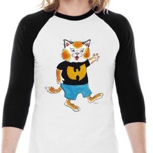 Wutang Huckle Cat Raglan Shirts (UNISEX)